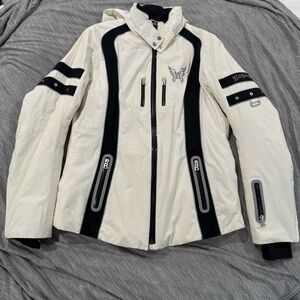 Bogner Women's Cream and Black Ski Jacket